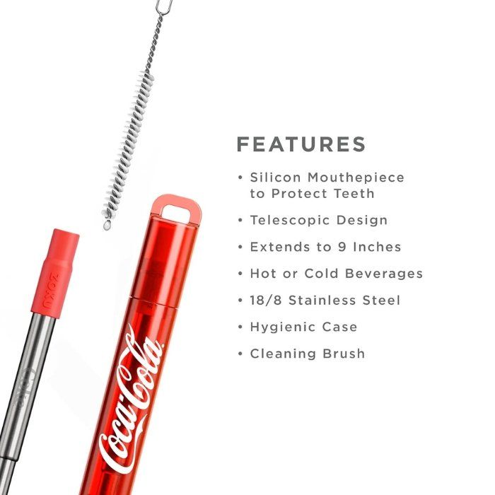 ZOKU Pocket Bestekset In Houder Coca Cola