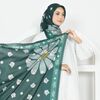 Emerald Green Sunflower Sweet Miko Tudung