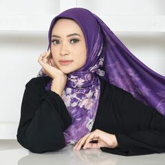 Purple Owl Sweet Miko Tudung