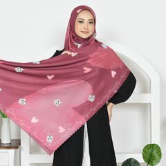 Rose Ebony Sweet Miko Tudung