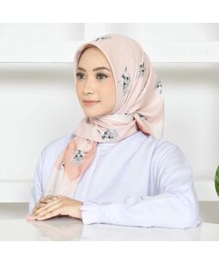 Daisy Peach Sweet Miko Tudung