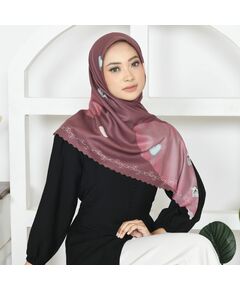 Purple Love Sweet Miko Tudung