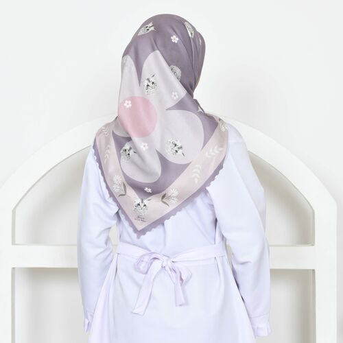 Daisy Purple Sweet Miko Tudung