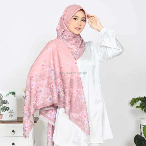 Fiorella Deep Rose Sweet Miko Tudung