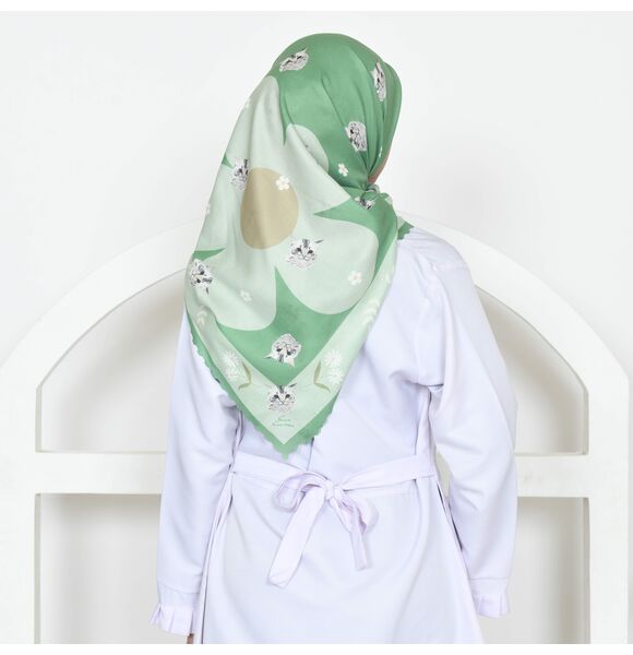 Daisy Green Sweet Miko Tudung