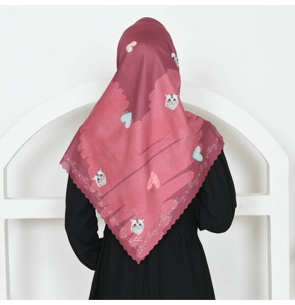 Rose Ebony Sweet Miko Tudung