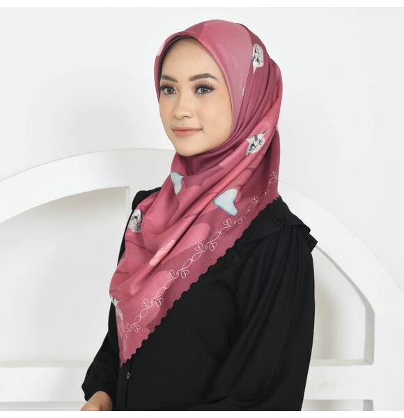 Rose Ebony Sweet Miko Tudung