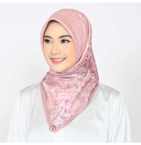 Fiorella Deep Rose Sweet Miko Tudung