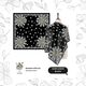 Black Sunflower Sweet Miko Tudung